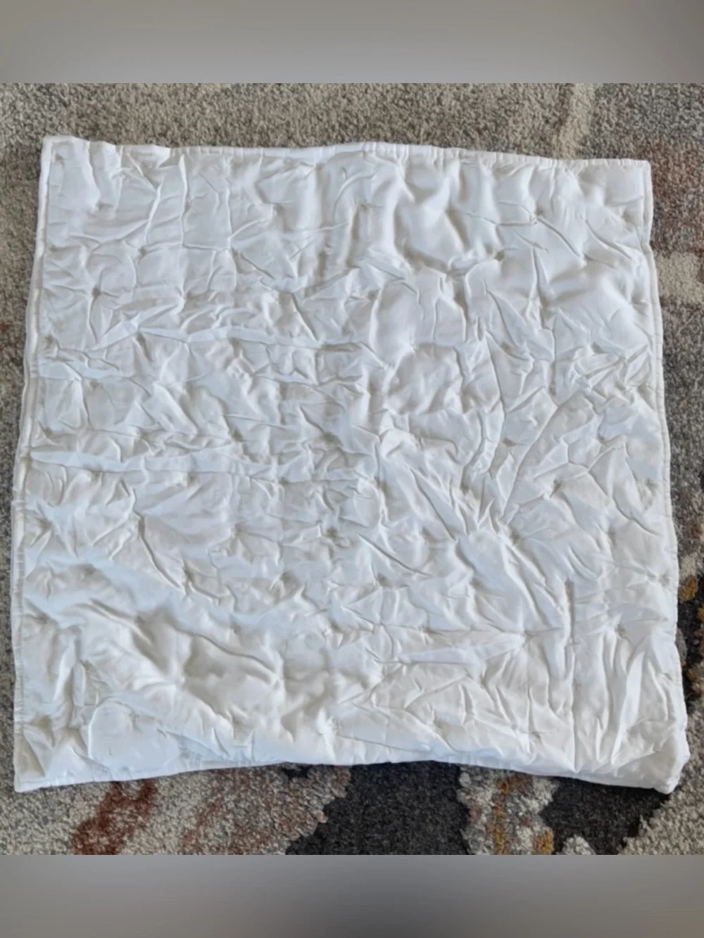 NEW Quince Bamboo Dream Quilted Euro Sham, 26 X 26 (White)